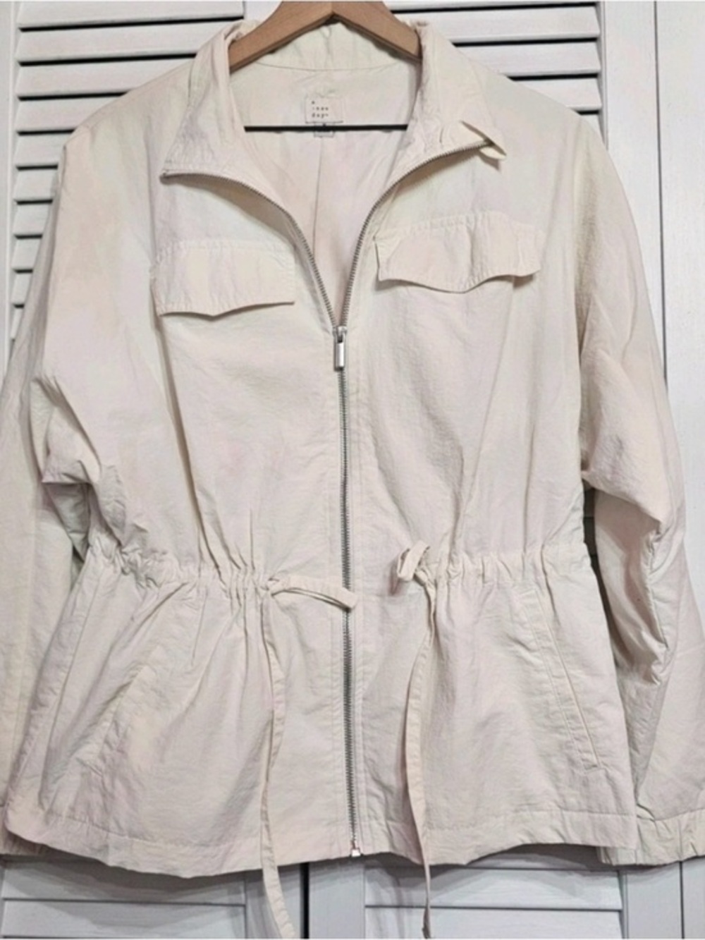 A‎ New Day - Cream Windbreaker